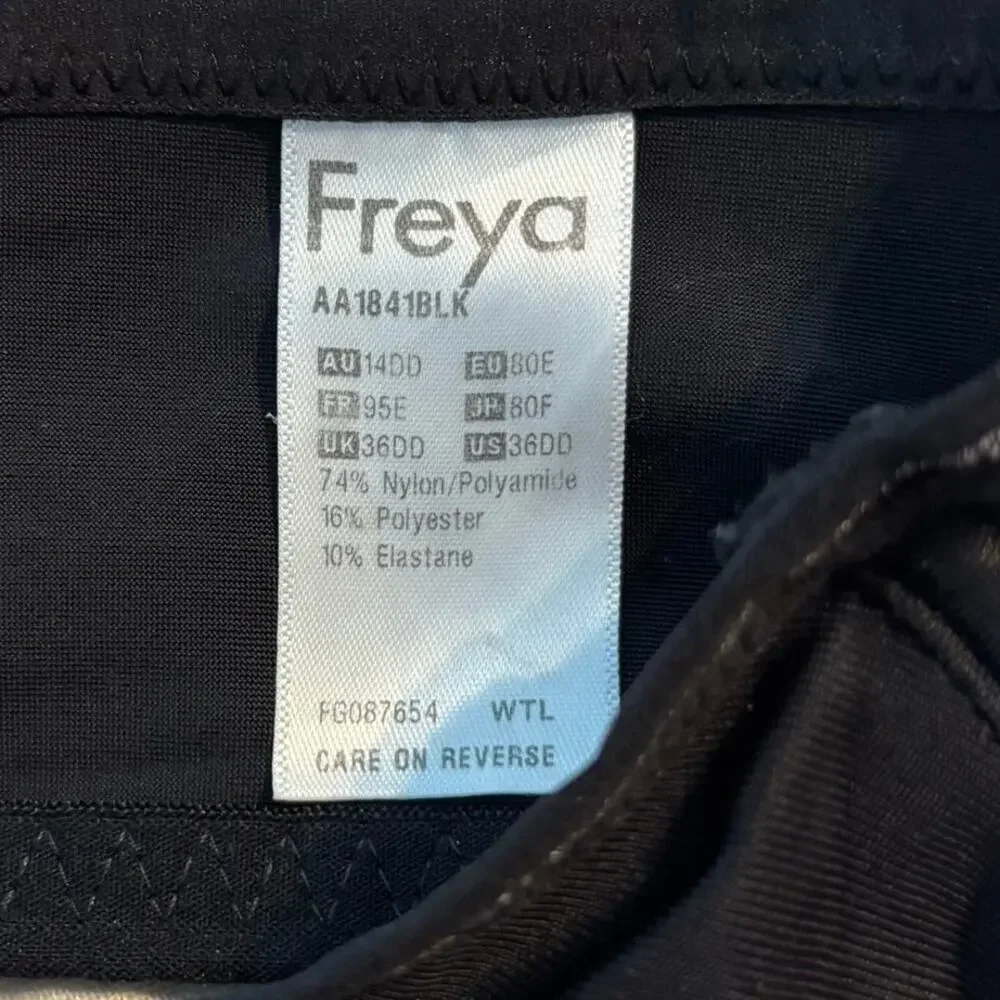 Freya Size 36DD Hero Underwire Side Support Bra Black AA1841 - Picture 4 of 4